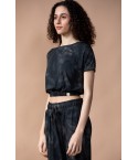 MH04 - Bottle Neck Top And Relaxed Pant Set - 60% BCI Cotton 40% Polyester