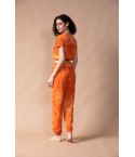 MH04 - Bottle Neck Top And Relaxed Pant Set - 60% BCI Cotton 40% Polyester