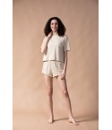 MH06 - Drop Shoulder Crop Top & Shorts - LIVA - 48% Cotton 48% Modal 4% Spandex