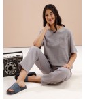 MH064 - STEEL GREY LOUNGEWEAR SET