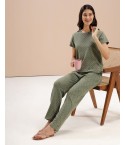 MH065 - GREEN EYS/AOP LOUNGEWEAR SET 