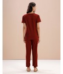 MH070 - HAUTE RED LOUNGEWEAR SET