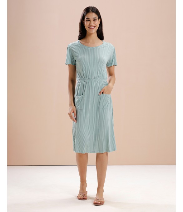 MH074 - LOUNGE DRESS: COLOUR - COOL CABANA