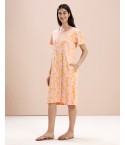 MH076 - SHORT NIGHT DRESS: COLOUR TANGELO