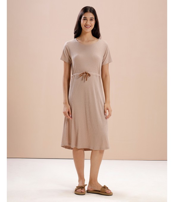MH077 -   A- LINE LOUNGE DRESS: COLOUR - SPANISH VILLA