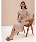 MH077 -   A- LINE LOUNGE DRESS: COLOUR - SPANISH VILLA