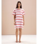 MH080 - LONG TEE : COLOUR-  WHITE/ SHELL PINK
