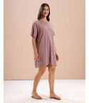 MH081 -  RELAXED LONG TEE - ROSE ELAGENCE