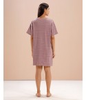 MH081 -  RELAXED LONG TEE - ROSE ELAGENCE