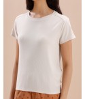 MH084  SHORTS SET- PEARL/SPICY ORANGE AOP