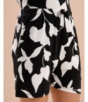 MH087- LOUNGEFORM SHORTS SET - COLOUR: BLACK & WHITE