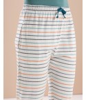 MH089- BRIGHT AQUA & WHITE CROPPED  SET