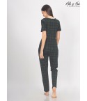 MH09 - GREEN CHECKERED LOUNGE WEAR SET