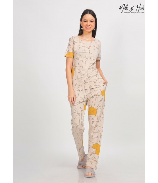 MH10 - PLAYFUL BEAR  LOUNGEWEAR SET