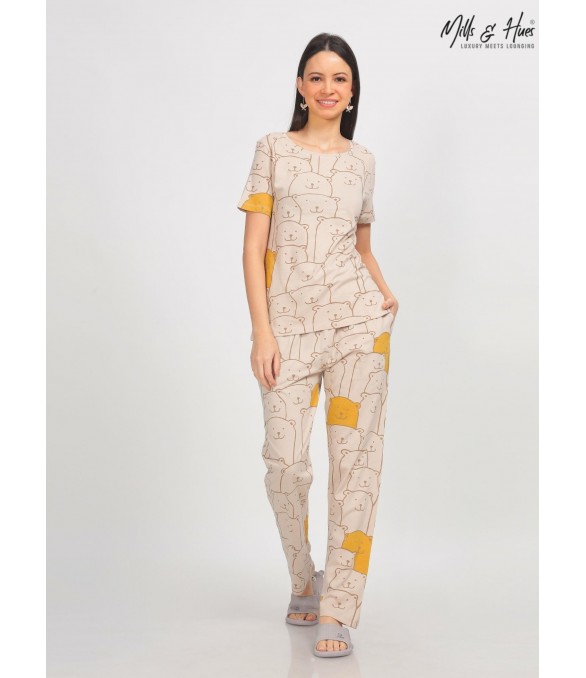 MH10 - PLAYFUL BEAR  LOUNGEWEAR SET