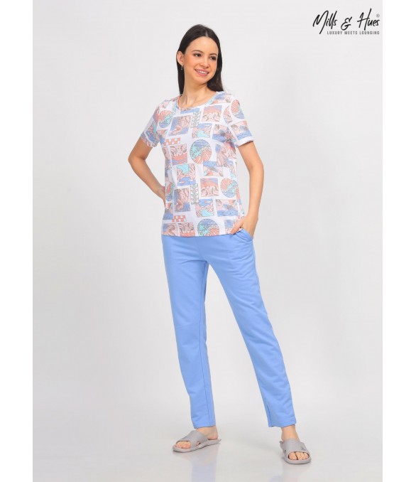 MH12 - PASTEL DREAMS BEACH  LOUNGEWEAR SET