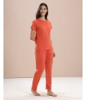MH060 - TANGERINE ORANGE LOUNGEWEAR SET