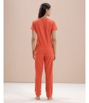 MH060 - TANGERINE ORANGE LOUNGEWEAR SET
