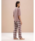 MH063 - MAVUE MIST TOP/CHECKERED LOUNGEWEAR SET